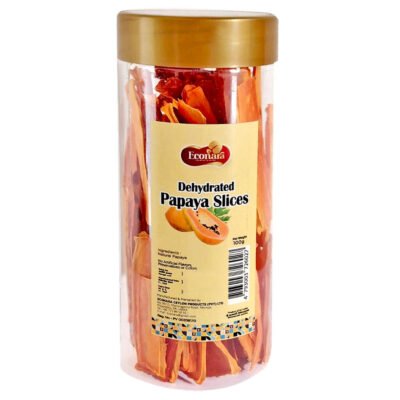 Dehydrated Papaya Slices. 100% Natural. No preservatives. No Added Sugar