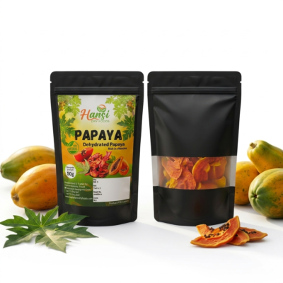 Dehydrated papaya slices